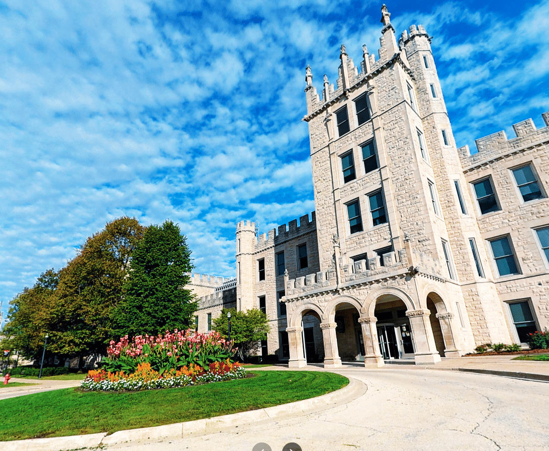 This is a photo of a bulding at Northern Illinois University in Dekalb.